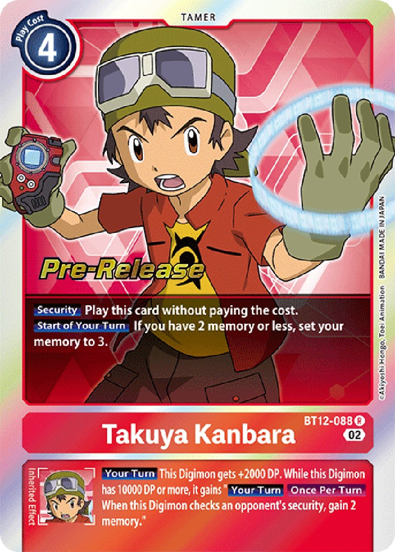 Takuya Kanbara [BT12-088] [Across Time Pre-Release Cards] | Card Merchant Takapuna