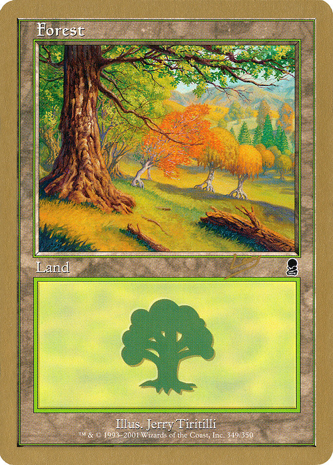 Forest (349) (Raphael Levy) [World Championship Decks 2002] | Card Merchant Takapuna