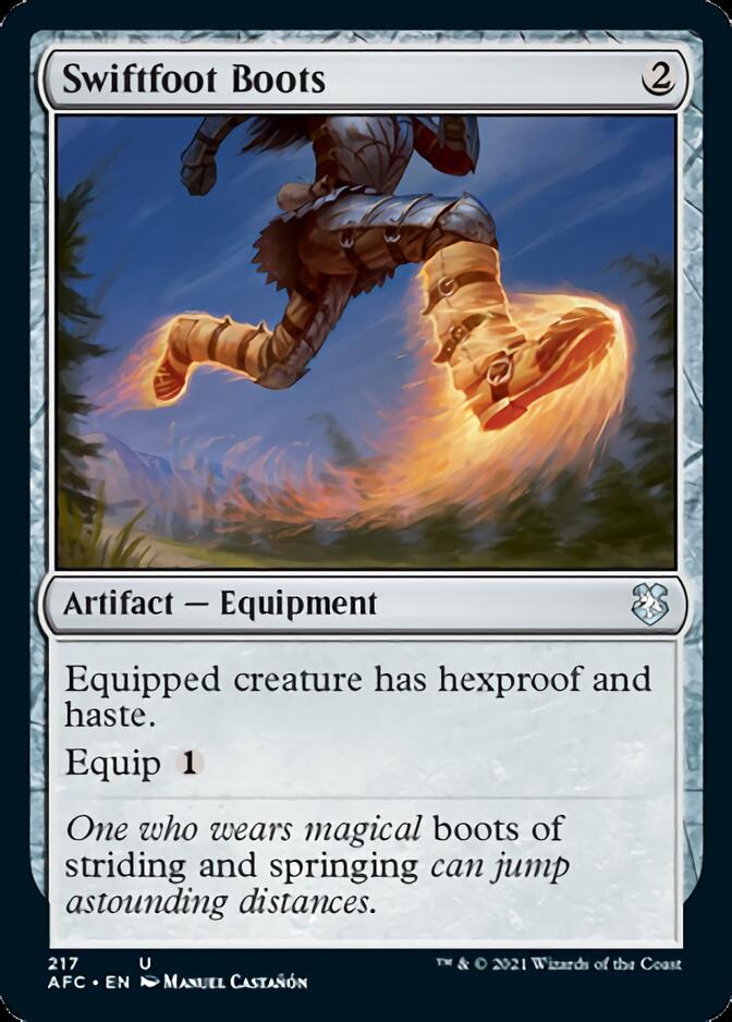 Swiftfoot Boots [Dungeons & Dragons: Adventures in the Forgotten Realms Commander] | Card Merchant Takapuna