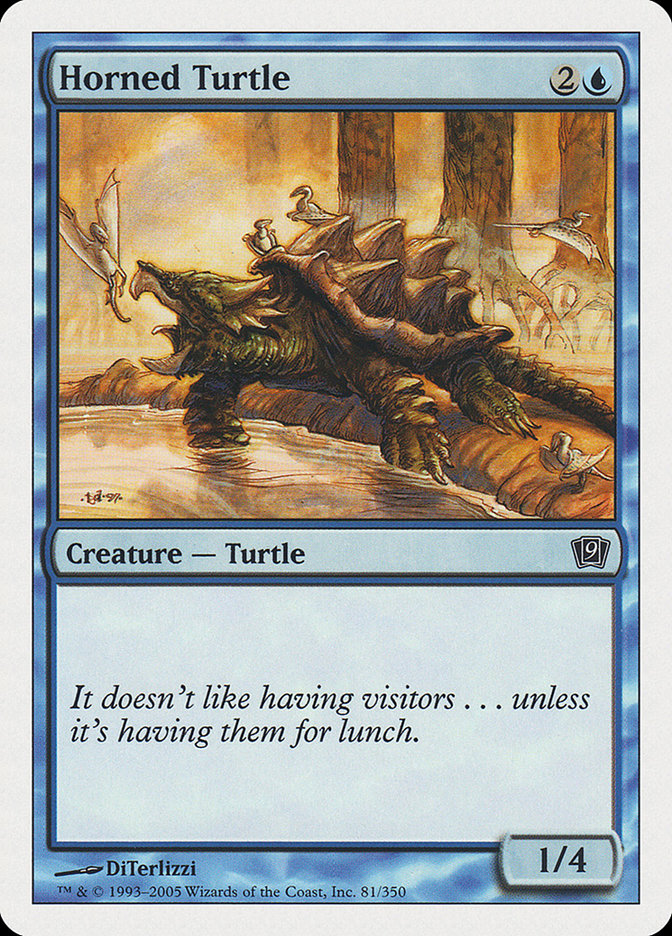 Horned Turtle [Ninth Edition] | Card Merchant Takapuna