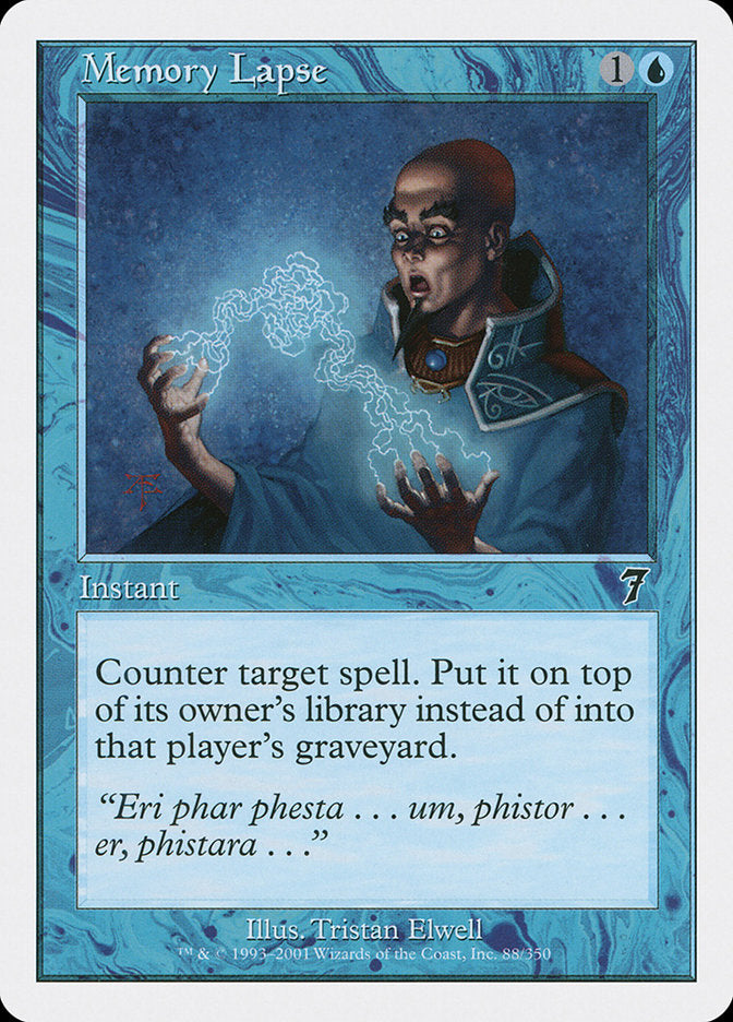 Memory Lapse [Seventh Edition] | Card Merchant Takapuna