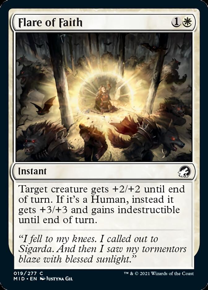 Flare of Faith [Innistrad: Midnight Hunt] | Card Merchant Takapuna