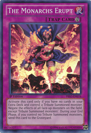 The Monarchs Erupt [PRIO-EN076] Super Rare | Card Merchant Takapuna