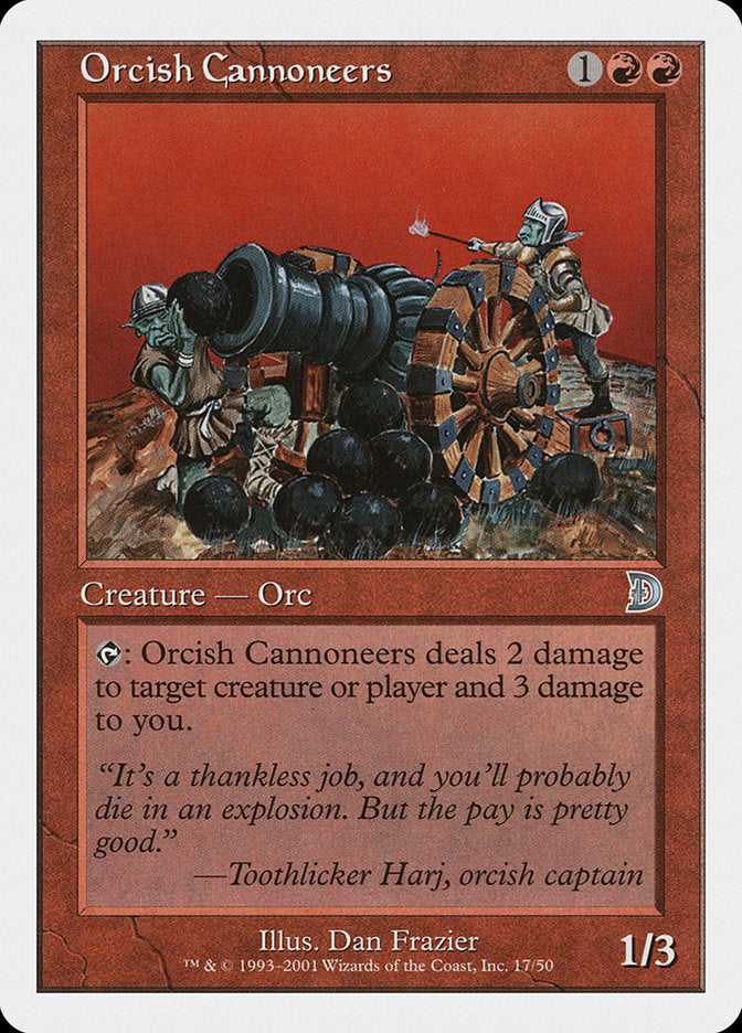 Orcish Cannoneers [Deckmasters] | Card Merchant Takapuna