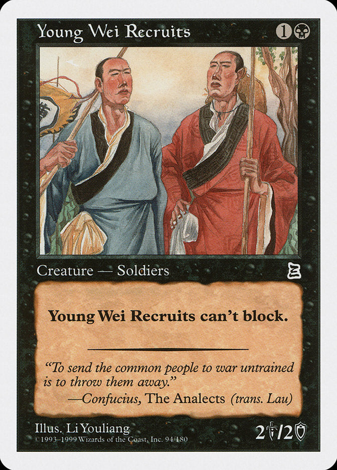 Young Wei Recruits [Portal Three Kingdoms] | Card Merchant Takapuna