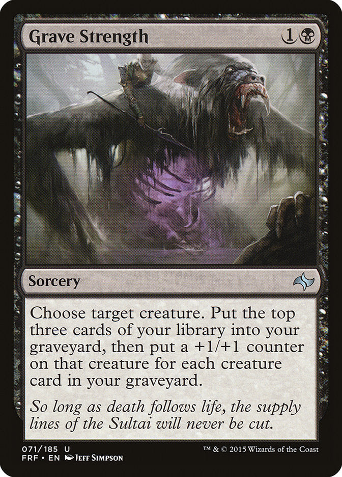 Grave Strength [Fate Reforged] | Card Merchant Takapuna