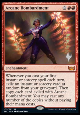 Arcane Bombardment (Promo Pack) [Streets of New Capenna Promos] | Card Merchant Takapuna