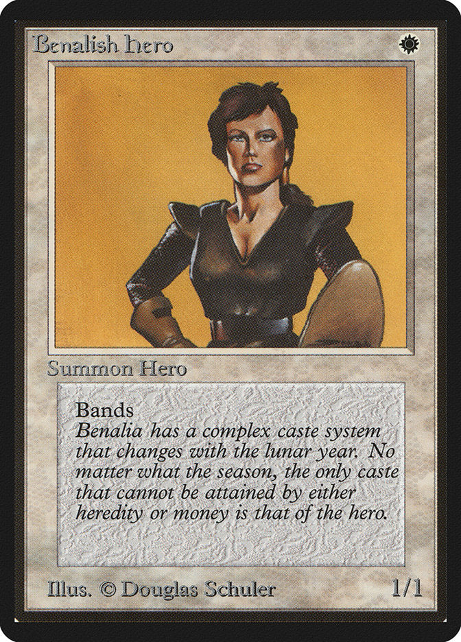 Benalish Hero [Beta Edition] | Card Merchant Takapuna