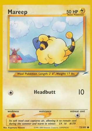 Mareep (75/105) [Neo Destiny Unlimited] | Card Merchant Takapuna