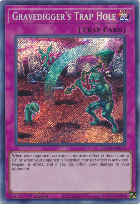 Gravedigger's Trap Hole [ETCO-EN078] Secret Rare | Card Merchant Takapuna