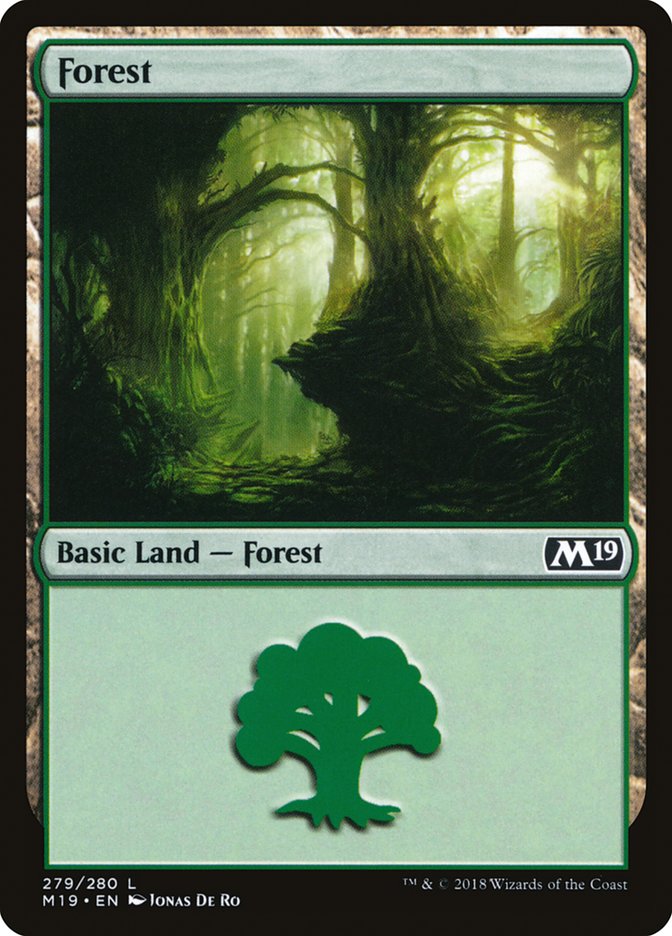 Forest (279) [Core Set 2019] | Card Merchant Takapuna