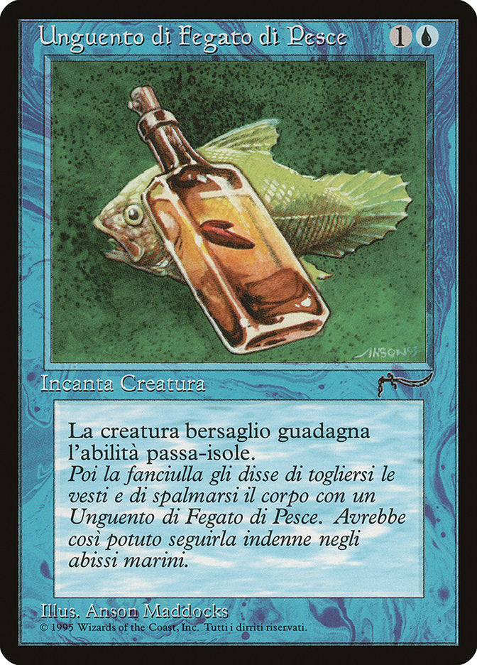 Fishliver Oil (Italian) "Unguento di Fegato di Pesce" [Rinascimento] | Card Merchant Takapuna