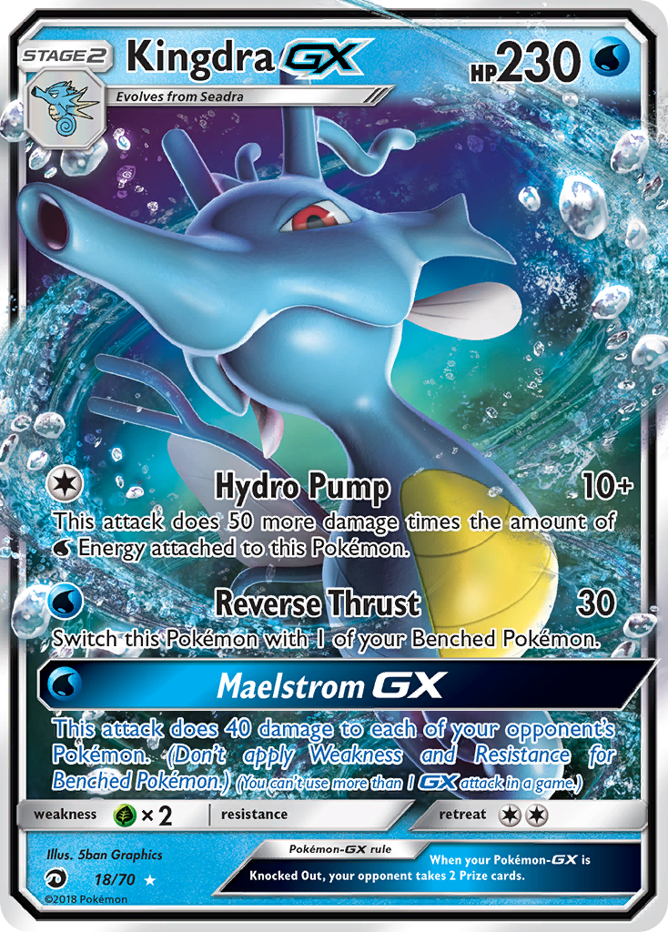 Kingdra GX (18/70) [Sun & Moon: Dragon Majesty] | Card Merchant Takapuna