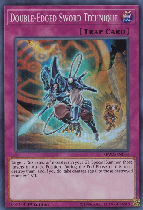 Double-Edged Sword Technique [SPWA-EN054] Super Rare | Card Merchant Takapuna