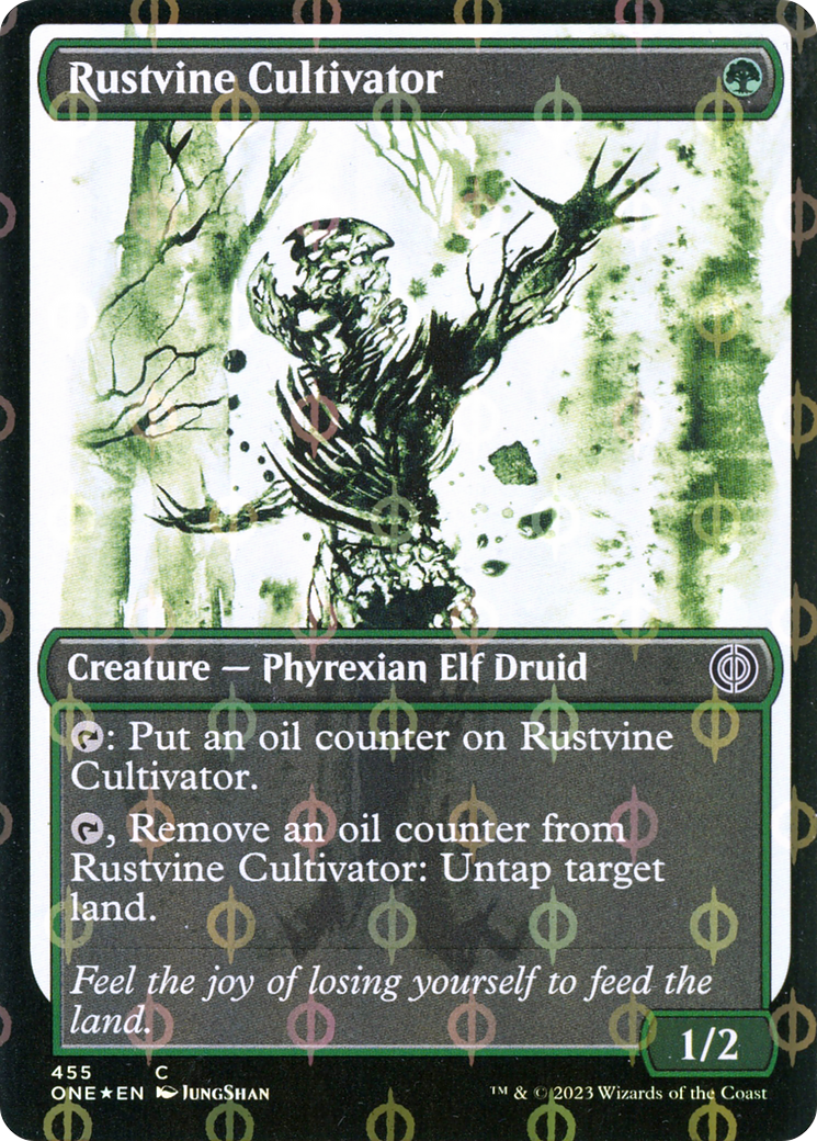 Rustvine Cultivator (Showcase Ichor Step-and-Compleat Foil) [Phyrexia: All Will Be One] | Card Merchant Takapuna