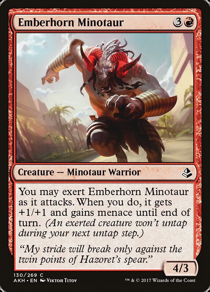 Emberhorn Minotaur [Amonkhet] | Card Merchant Takapuna