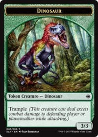 Dinosaur // Treasure (008) Double-Sided Token [Ixalan Tokens] | Card Merchant Takapuna