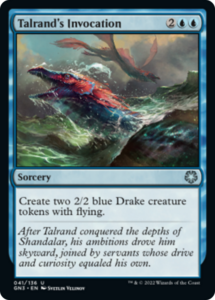 Talrand's Invocation [Game Night: Free-for-All] | Card Merchant Takapuna