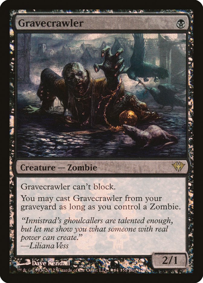 Gravecrawler (Buy-A-Box) [Dark Ascension Promos] | Card Merchant Takapuna