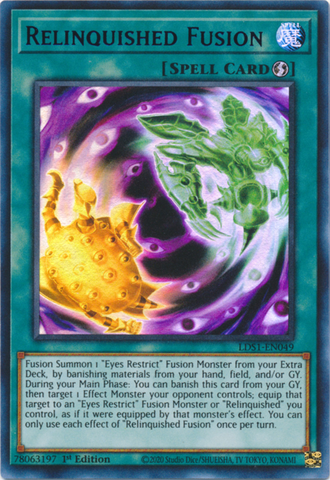 Relinquished Fusion (Blue) [LDS1-EN049] Ultra Rare | Card Merchant Takapuna