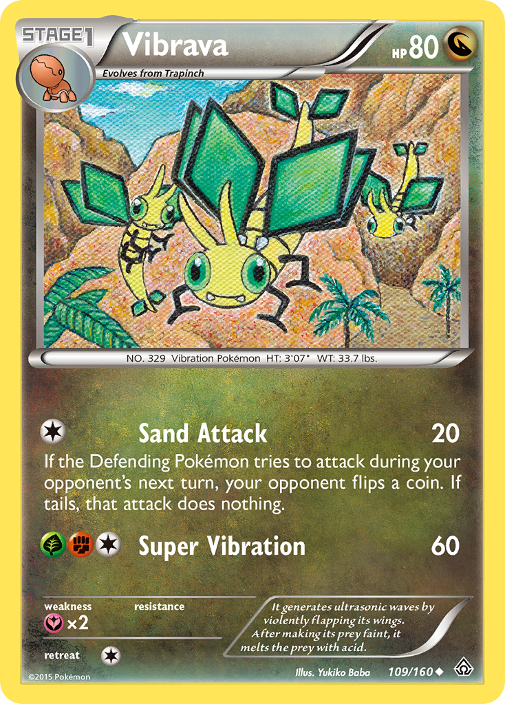 Vibrava (109/160) [XY: Primal Clash] | Card Merchant Takapuna