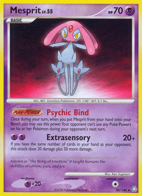 Mesprit (34/146) [Diamond & Pearl: Legends Awakened] | Card Merchant Takapuna