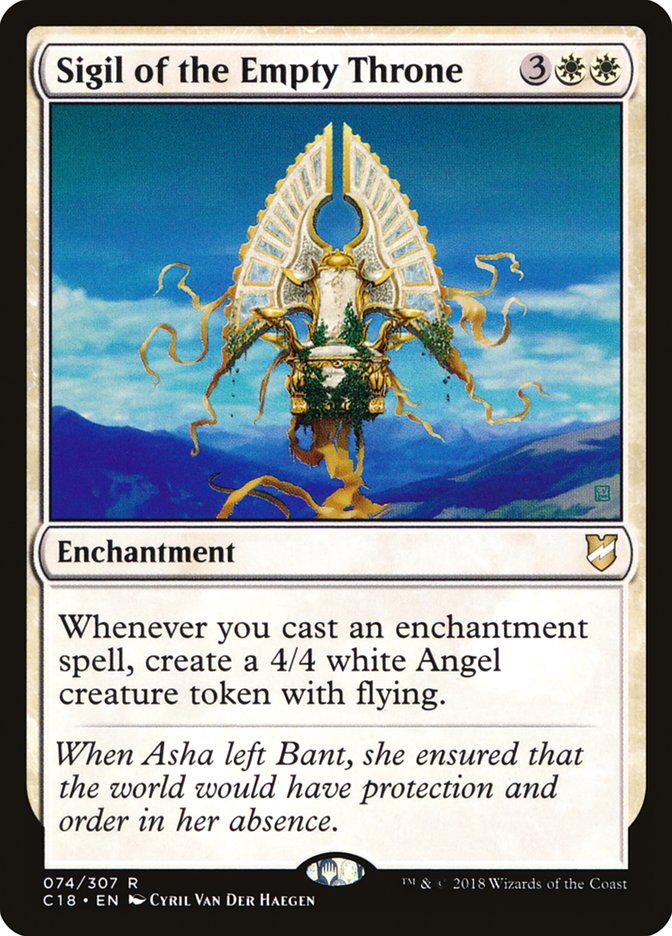 Sigil of the Empty Throne [Commander 2018] | Card Merchant Takapuna