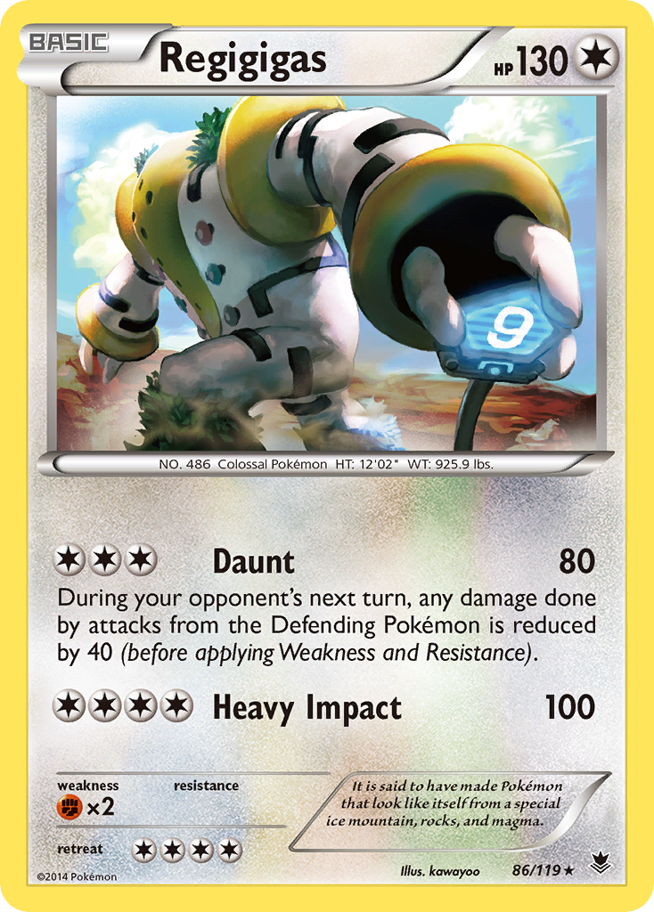 Regigigas (86/119) [XY: Phantom Forces] | Card Merchant Takapuna