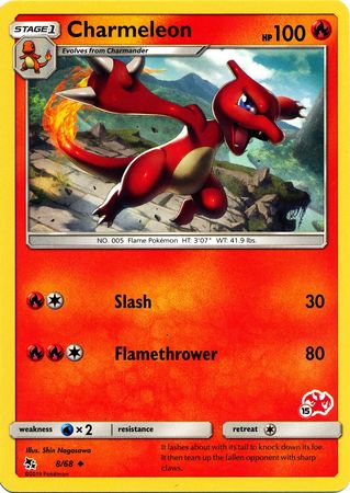 Charmeleon (8/68) (Charizard Stamp #15) [Battle Academy 2020] | Card Merchant Takapuna