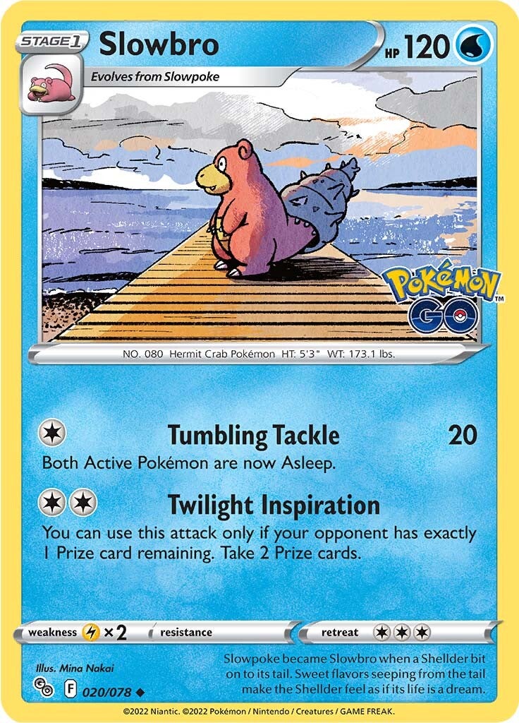 Slowbro (020/078) [Pokémon GO] | Card Merchant Takapuna