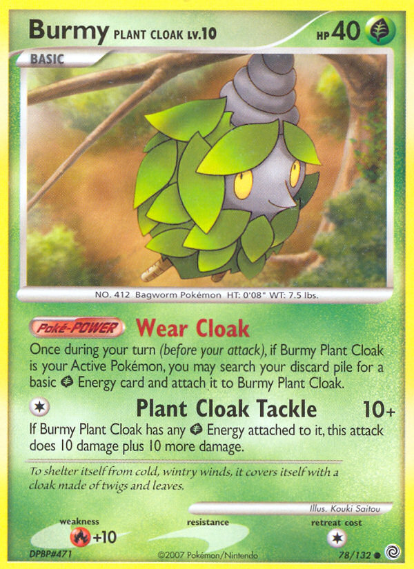 Burmy Plant Cloak (78/132) [Diamond & Pearl: Secret Wonders] | Card Merchant Takapuna