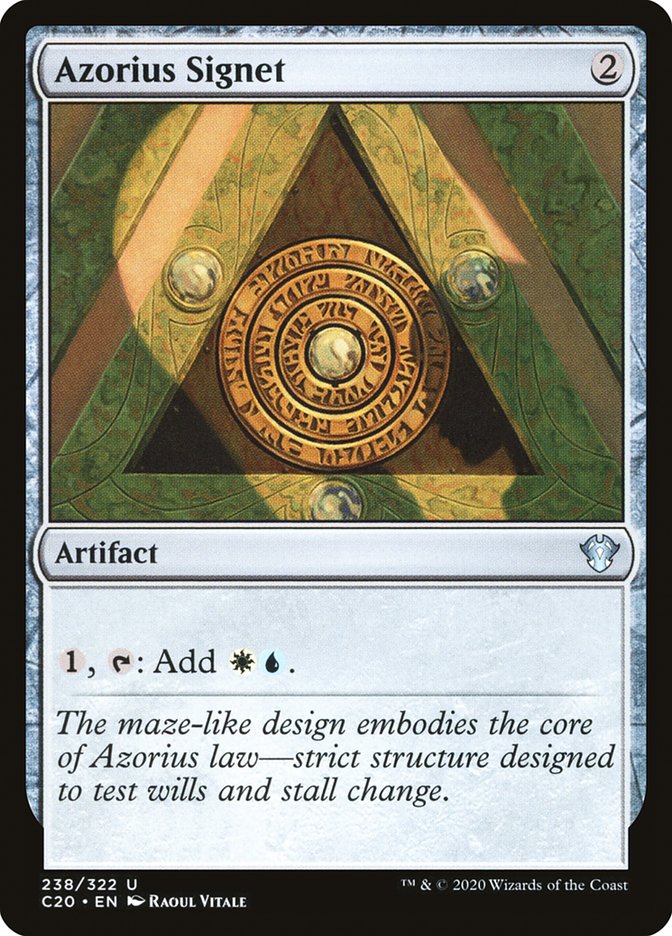 Azorius Signet [Commander 2020] | Card Merchant Takapuna