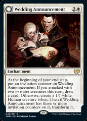 Wedding Announcement // Wedding Festivity [Innistrad: Crimson Vow] | Card Merchant Takapuna