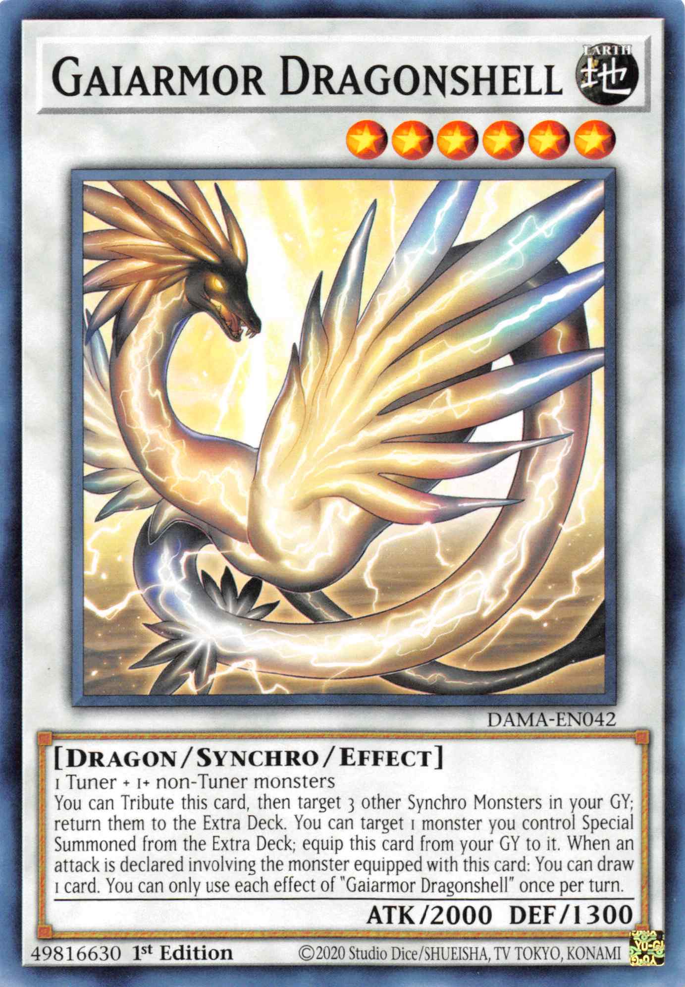 Gaiarmor Dragonshell [DAMA-EN042] Common | Card Merchant Takapuna