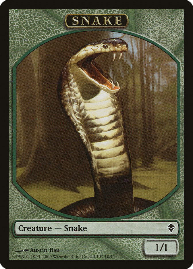 Snake Token [Zendikar Tokens] | Card Merchant Takapuna