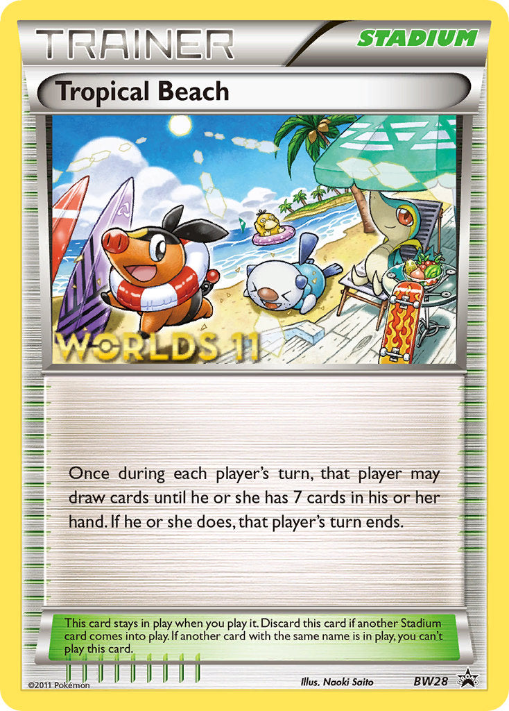 Tropical Beach (BW28) (Finalist) [Black & White: Black Star Promos] | Card Merchant Takapuna