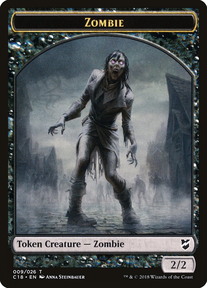 Zombie Token [Commander 2018 Tokens] | Card Merchant Takapuna