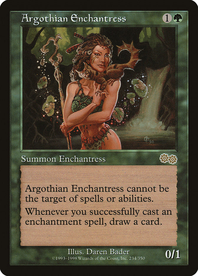 Argothian Enchantress [Urza's Saga] | Card Merchant Takapuna