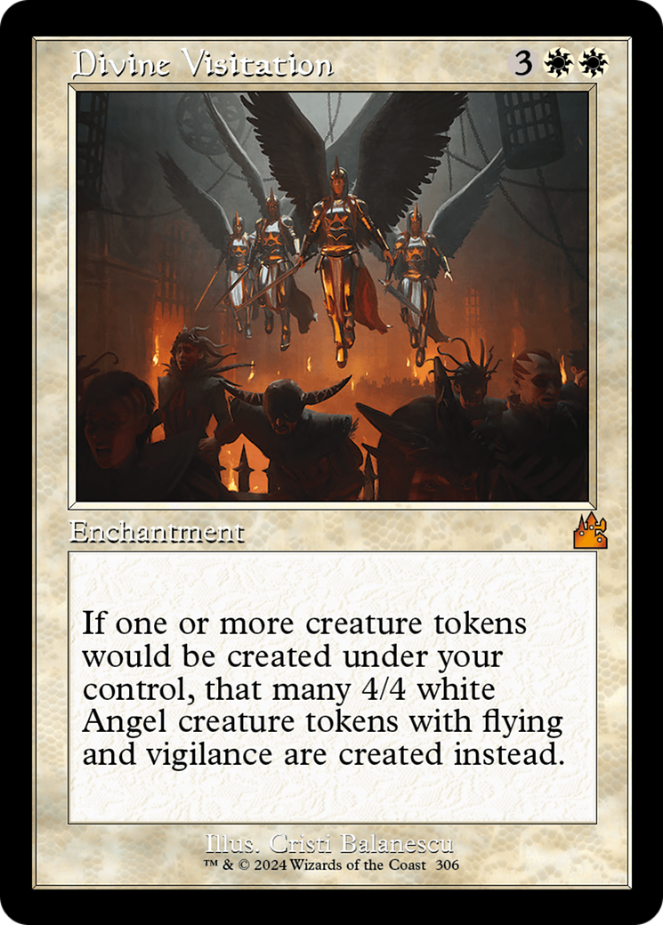 Divine Visitation (Retro Frame) [Ravnica Remastered] | Card Merchant Takapuna