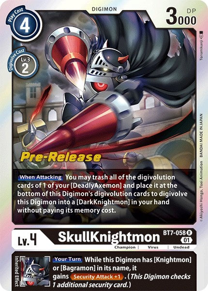 SkullKnightmon [BT7-058] [Next Adventure Pre-Release Cards] | Card Merchant Takapuna