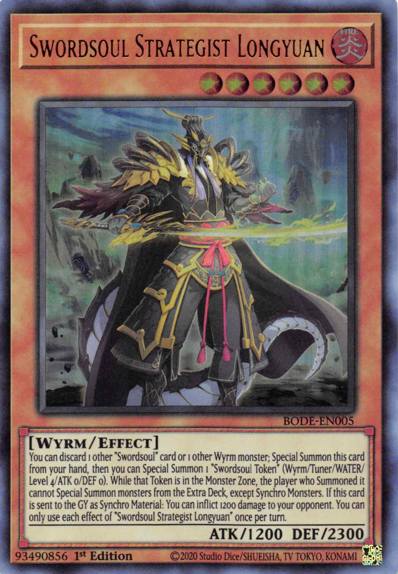 Swordsoul Strategist Longyuan [BODE-EN005] Ultra Rare | Card Merchant Takapuna