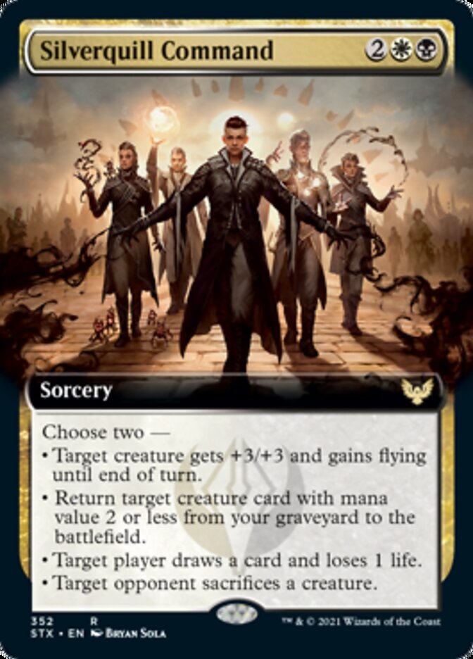 Silverquill Command (Extended Art) [Strixhaven: School of Mages] | Card Merchant Takapuna