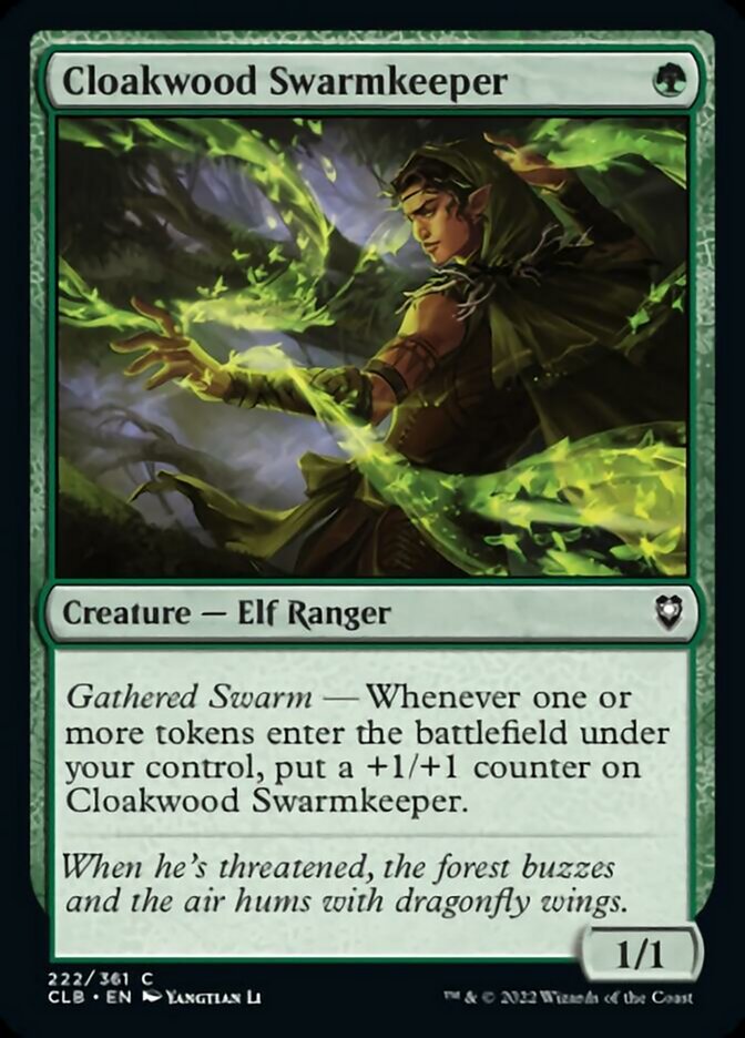 Cloakwood Swarmkeeper [Commander Legends: Battle for Baldur's Gate] | Card Merchant Takapuna