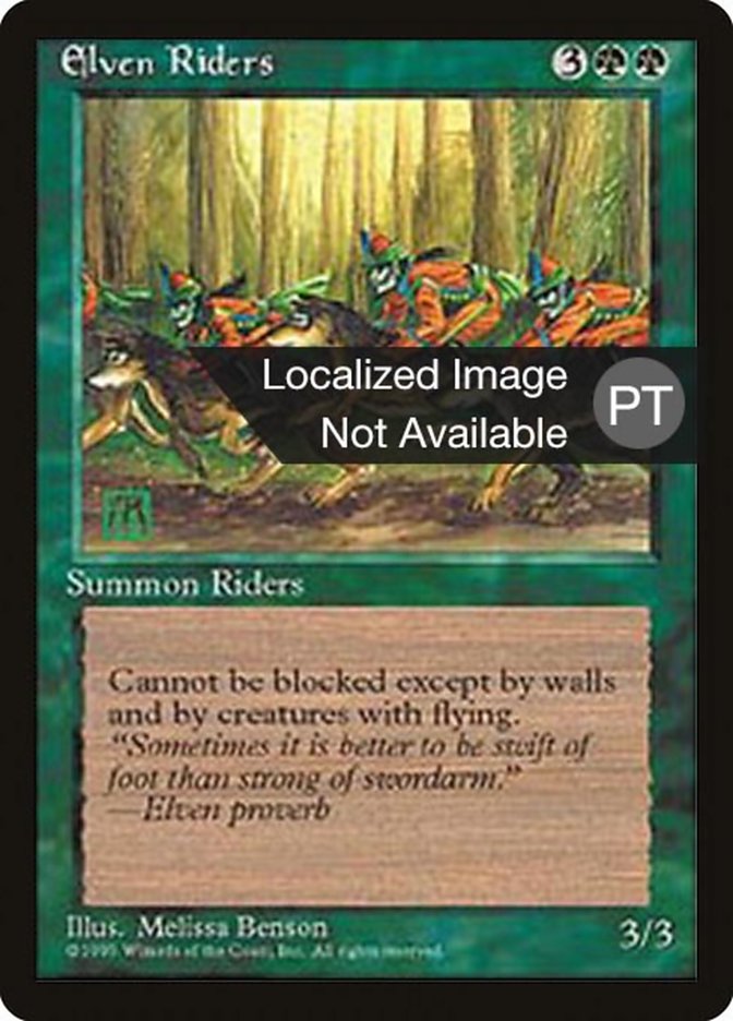 Elven Riders [Fourth Edition (Foreign Black Border)] | Card Merchant Takapuna