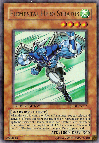 Elemental Hero Stratos [JUMP-EN012] Ultra Rare | Card Merchant Takapuna