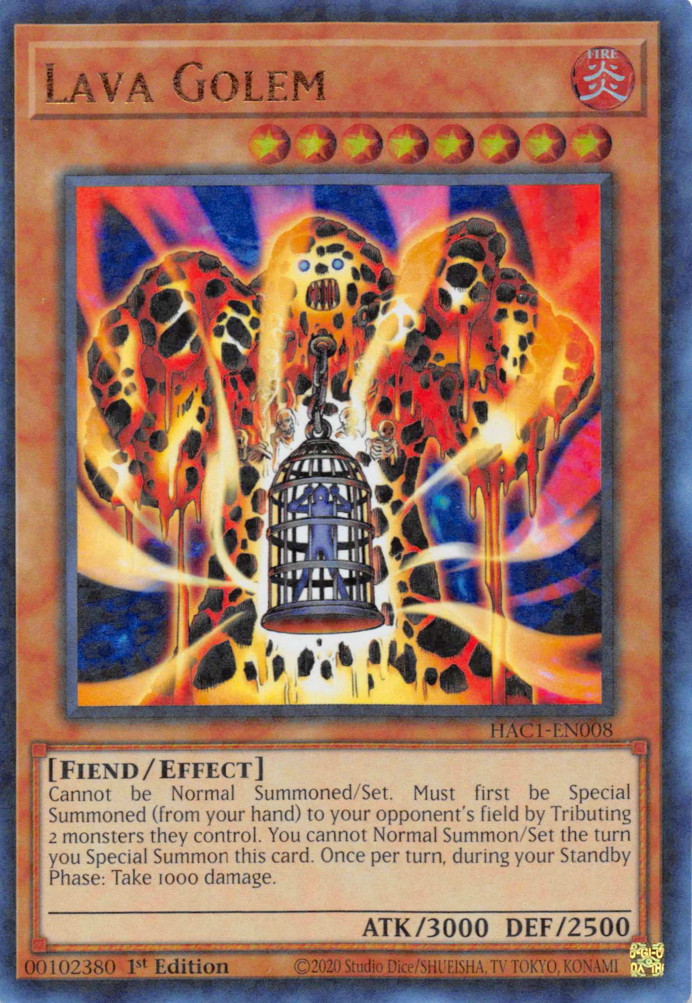 Lava Golem (Duel Terminal) [HAC1-EN008] Parallel Rare | Card Merchant Takapuna