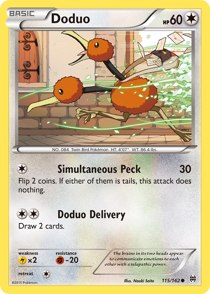 Doduo (115/162) [XY: BREAKthrough] | Card Merchant Takapuna