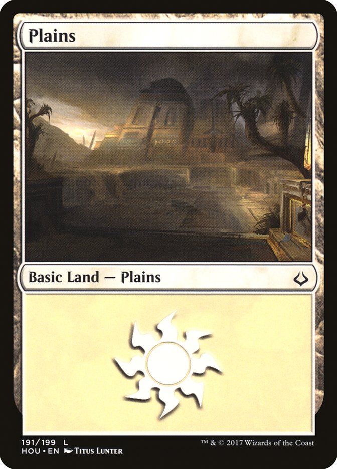 Plains (191) [Hour of Devastation] | Card Merchant Takapuna