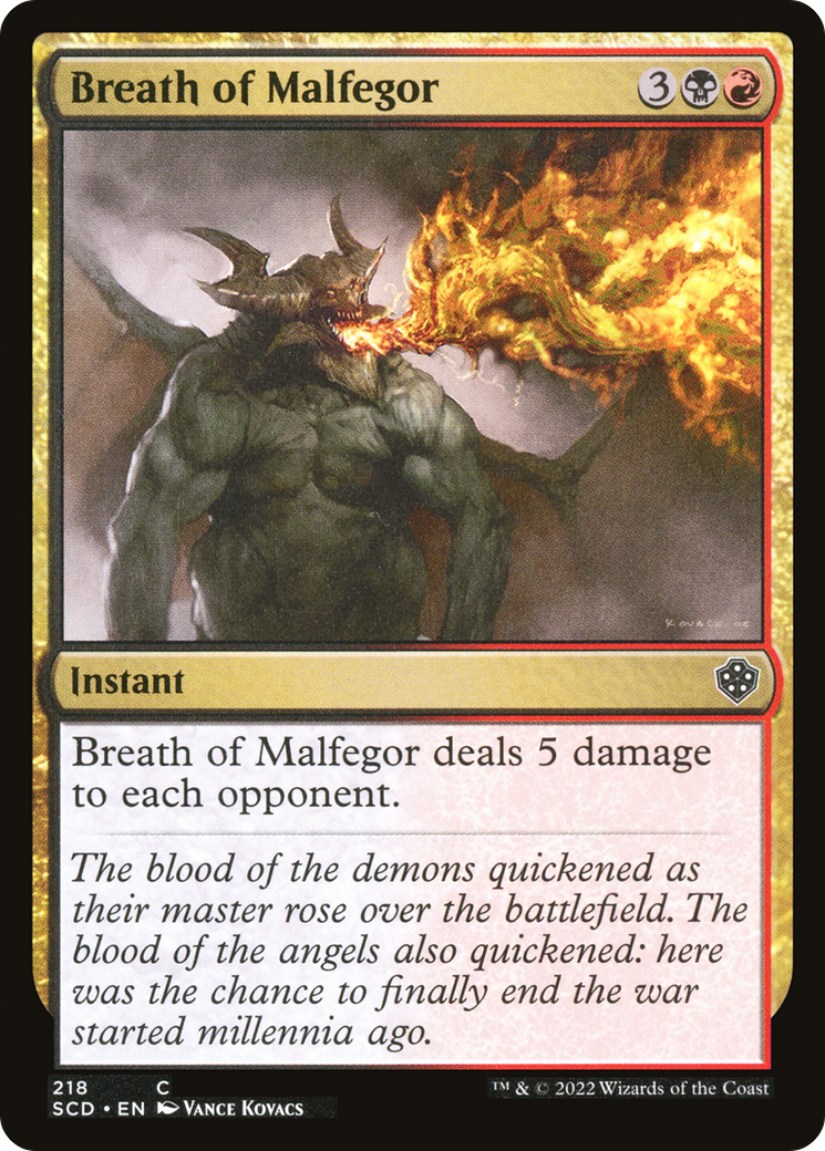 Breath of Malfegor [Starter Commander Decks] | Card Merchant Takapuna