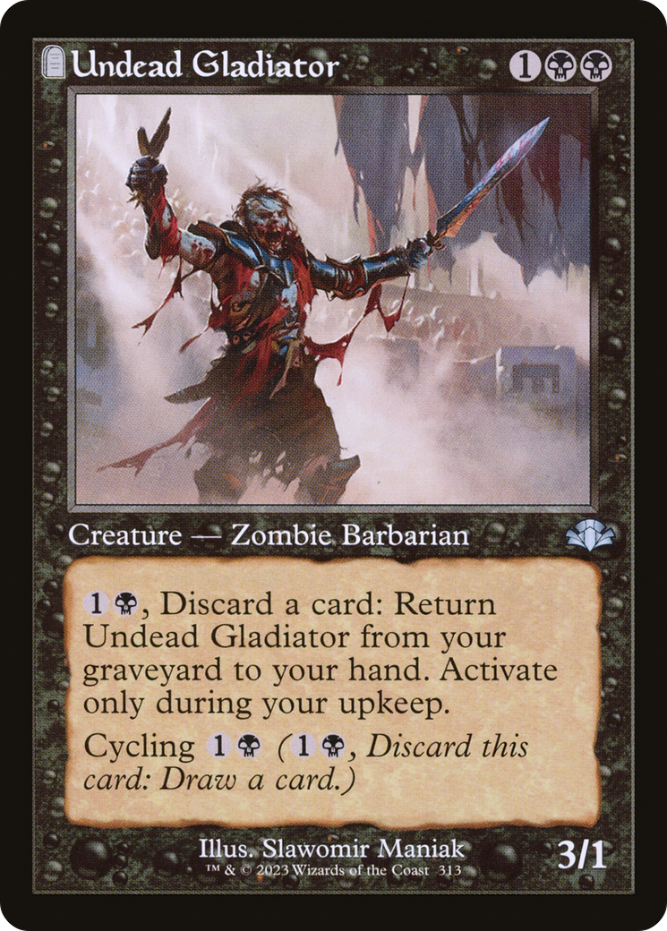 Undead Gladiator (Retro) [Dominaria Remastered] | Card Merchant Takapuna